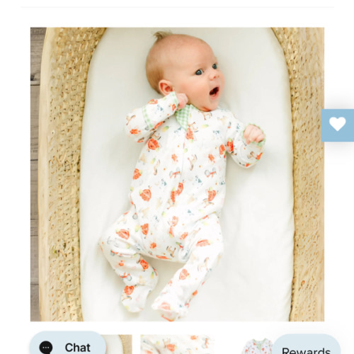 Barnyard Babies Print Zip Footie