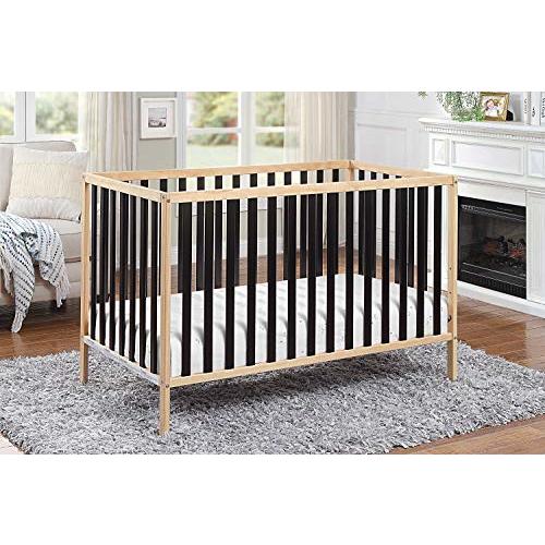 Baby Cache Deux Remi Island 3-in-1 Convertible Crib (Do Re Me) Natural & Black