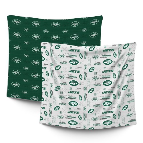 Infant Pegasus New York Jets 47" x 47" Home & Away Two-Piece Muslin Blanket Set