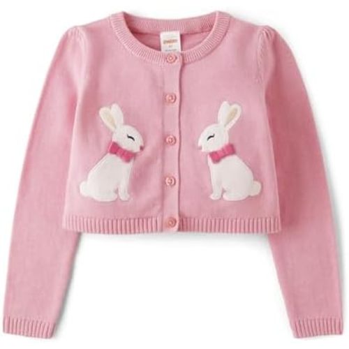 Gymboree Girls' and Toddler Long Sleeve Cardigan Button Up Sweater
