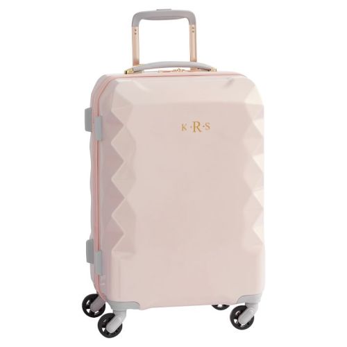 Luxe Hard-Sided Blush Carry-on Spinner personalized LJN