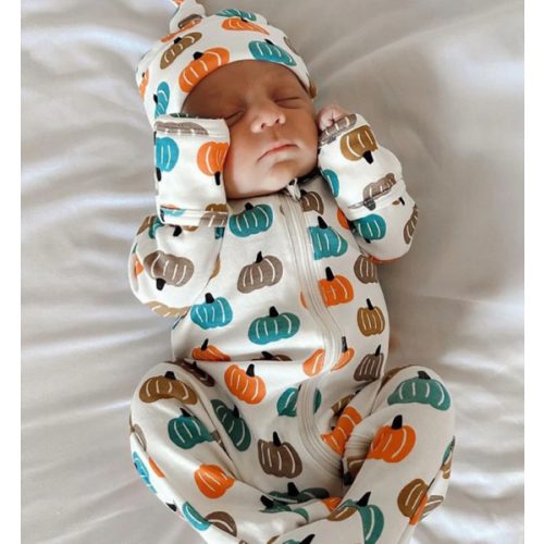Pumpkin Patch / Organic Zip Footie – SpearmintLOVE