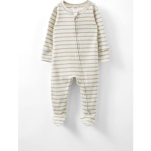 Organic Pointelle Zip All In One Romper, Newborn
