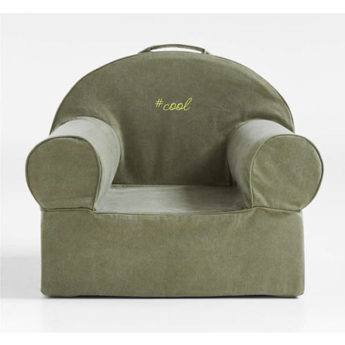 Personalized Large Cyprus Green Kids Lounge Nod Chair