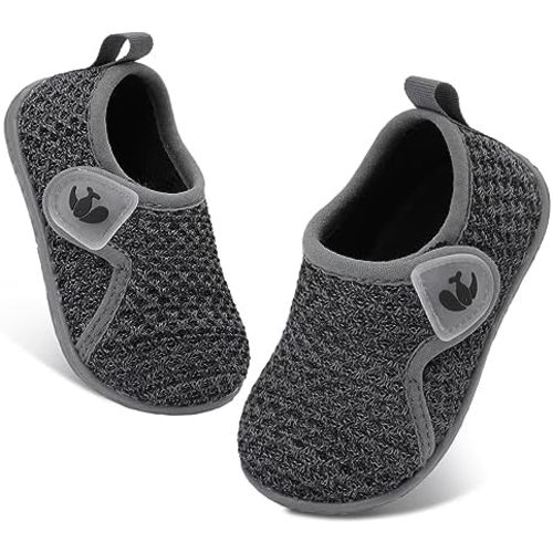 FEETCITY Baby Boys Girls First Walking Shoes Infant Sneakers Crib Shoes Breathable Lightweight Slip On Shoes