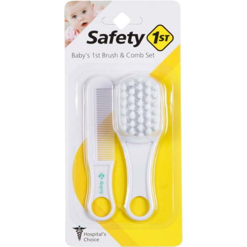 Safety 1ˢᵗ Baby’s 1ˢᵗ Brush & Comb, White