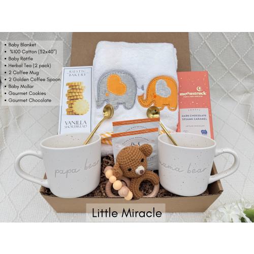 New Parents Gift Box for New Mom, New Dad & Baby, New Baby Gift Basket for the Whole Family, New Parent Care Package, New Mom and Dad Gifts