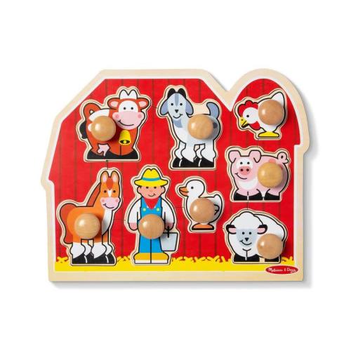 Melissa & Doug Farm Friends Jumbo Peg Puzzle