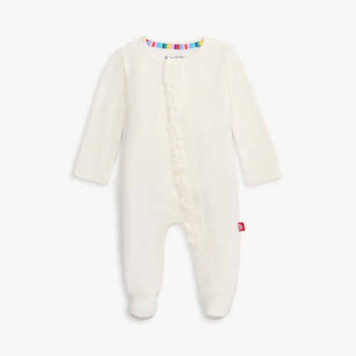 egret modal magnetic parent favorite footie with ruffles – Magnetic Me