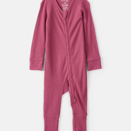 Burgundy Baby Girl PurelySoft Long-Sleeve Sleeper- Pink | Carter’s Oshkosh Canada