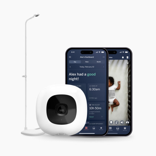 Nanit Pro Smart Baby Monitor and Floor Stand - White