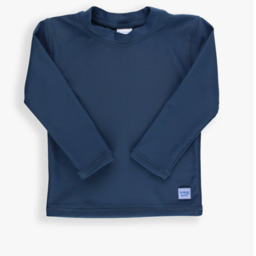 Long Sleeve Rash Guard | RuffleButts & RuggedButts Navy