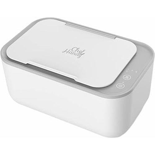 Baby Wipe Warmer, Wipe Warmer and Baby Wet Wipes Dispenser, Smart Precise Temperature Control Large Capacity Evenly Overall Heating Silence, Wipes Warmer for Babies Portable Wipe Warmer (White)