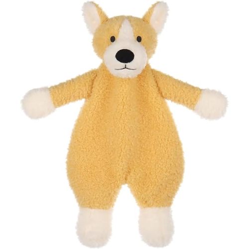 Apricot Lamb Corgi Soft Loveys for Babies, Security Blanket for Baby Boy and Girl, 10.3 Inches for Infant and Toddlers