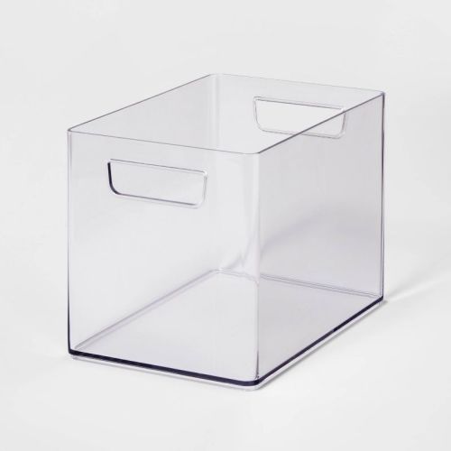Bathroom Organizer Bin With Handles Clear - Brightroom™