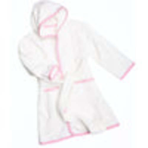Magnolia Baby Girl Essentials Pink Gingham Trim Bathrobe