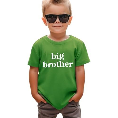 Big Brother Shirt Toddler Baby Boy Promoted to Big Brother Announcement Tshirt Kids Short Sleeve Clothes