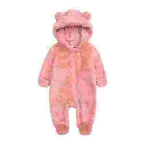 TOWED22 Baby Winter Snowsuit Bear Romper Warm Hooded Jumpsuit Onesie Coat Outwear for Boy Girl(Pink,3-6 M)
