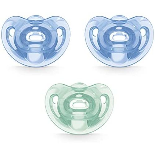 NUK Comfy Orthodontic Pacifiers, 0-6 Months, 3 Pack