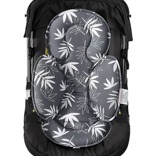 Infant Car Seat Insert, Baby Head Body Support for Newborn Cushion Pads, Compatible with 3 to 5 Point Harness Systems, Breathable Soft Fabric, Perfect for Carseats, Strollers, Swings