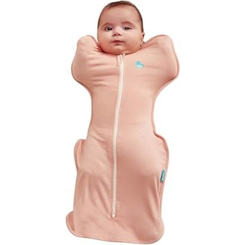 Love to Dream Swaddle, Baby Sleep Sack, Swaddle Up Self-Soothing Swaddles for Newborns, Get Longer Sleeps, Snug Fit Helps Calm Startle Reflex, Lite 0.2 Tog Sleep Sack, 13-19 lbs, Blush
