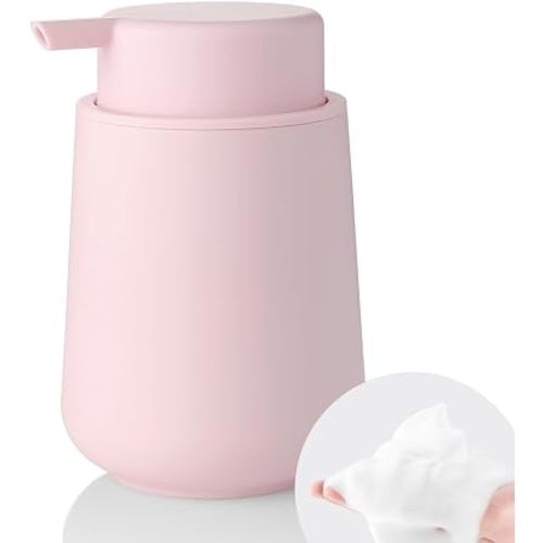 YAUKPH Matte Light Pink Foaming Hand Soap Dispenser Plastic