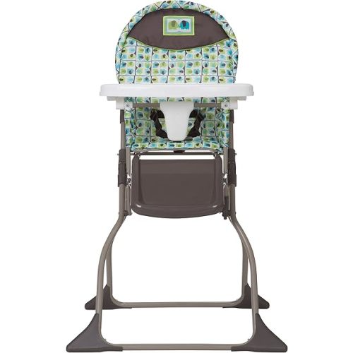Cosco Simple Fold High Chair with 3-Position Tray (Elephant Squares)