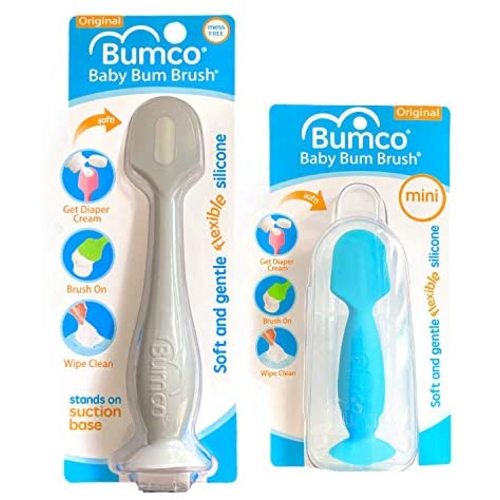 Bumco Baby Essentials for Newborn - Baby Bum Brush Original Diaper Rash Cream Applicator