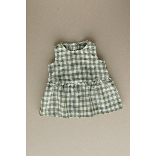 Airi Linen Baby Dress - 1-3mo