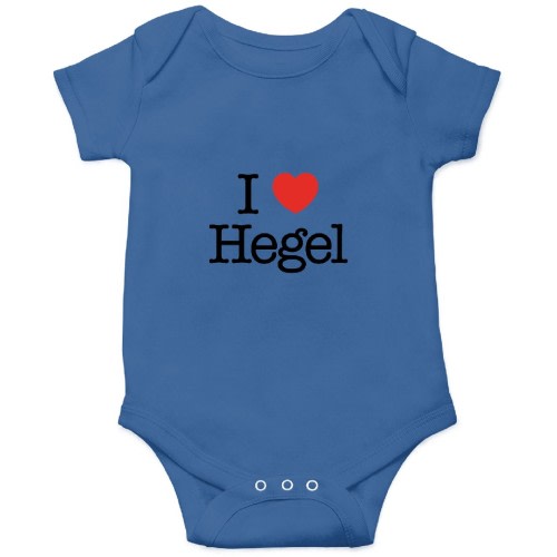 I love Hegel (philosopher). Onesies Kids's Short Sleeve Onesie 12M Royal sold by Reedcarlsen | SKU 124952161 | Printerval
