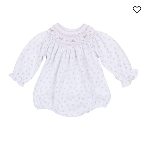 Baby Girl Bishop Smock Bubble - Magnolia Baby Pima Cotton Juliette