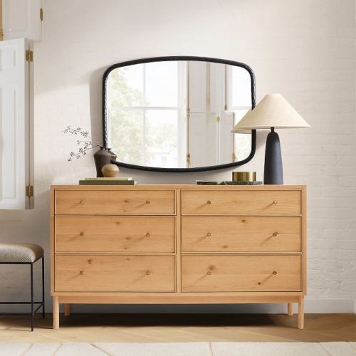 Siobhan Oak 6-Drawer Dresser (60")