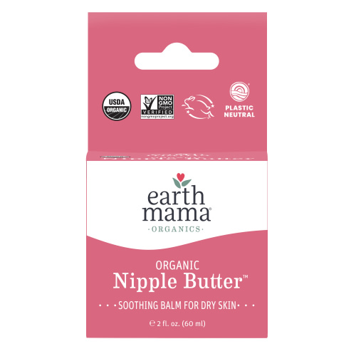 Earth Mama Organic Nipple Butter, Nipple Cream for Breastfeeding, 2oz