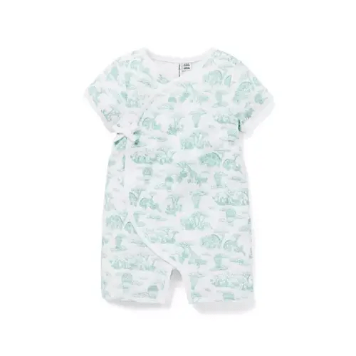 Baby Light Green Safari Toile Baby Safari Toile Romper by Janie and Jack