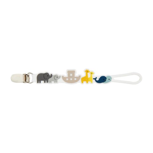 Noah's Ark Silicone Pacifier Clip