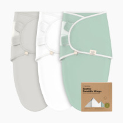 KeaBabies Soothe Swaddle Wraps (3 Pack) - Sage, One Size, 3