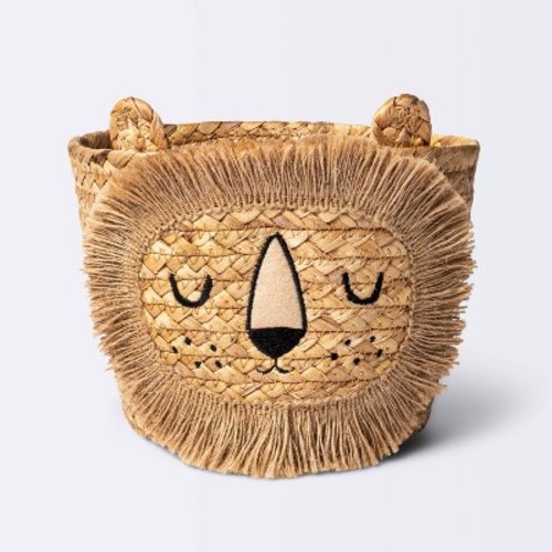 Braided Water Hyacinth Small Round Storage Decorative Basket - Cloud Island™