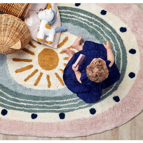 Sunbeam Rug | Washable 100% Organic Cotton Rugs | Nestig