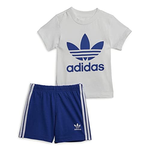 adidas Originals baby-boys Trefoil Shorts T-shirt Set