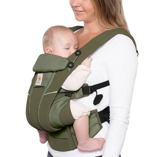 Ergobaby Omni Breeze All-Position Mesh Baby Carrier, Color: Olive Green