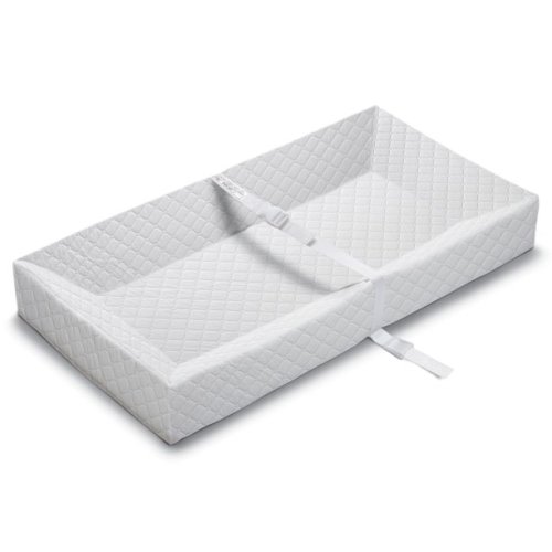 Summer Infant Polyester Contoured Waterproof Diaper Changing Pad, White
