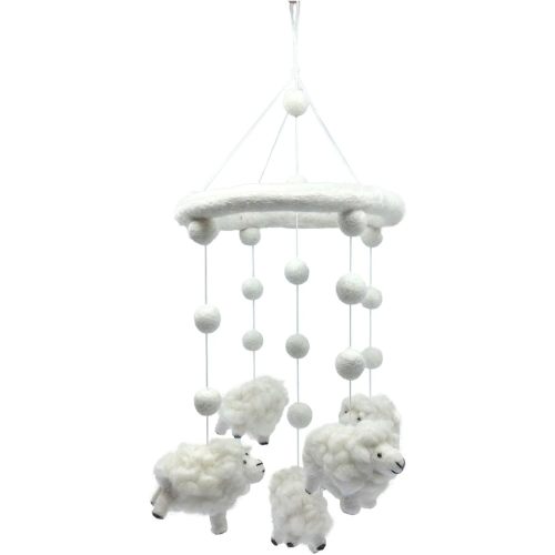 Wool Sheep Lamb Nursery Mobile