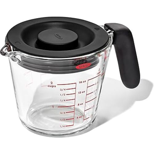 OXO Good Grips 2 Cup Glass Measuring Cup with Lid