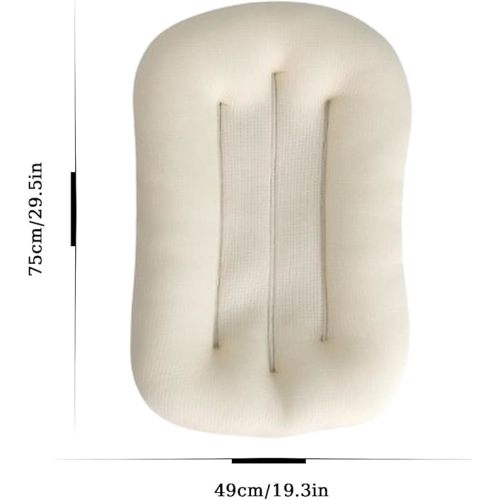 Baby Lounger Pillow 2024 New Jeeeun Soft Organic Cotton Breathable Snuggle Lounger for Baby (Pink,29.5x19.3in)