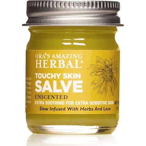 Ora’s Amazing Herbal - Touchy Skin Salve, Fragrance Free, 1oz Travel Size