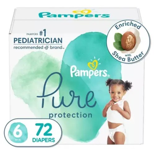 Pampers Pure Protection Diapers - (select Size And Count)