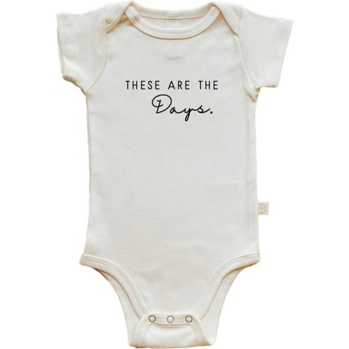 Baby The Days Organic Cotton Bodysuit, Size: 3-6M