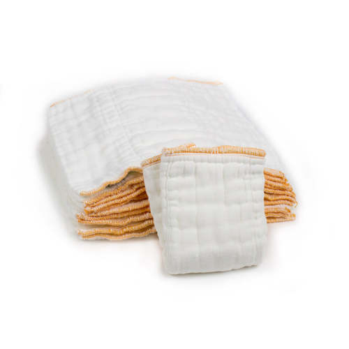 Cloth-eez Prefold Diapers - White cotton