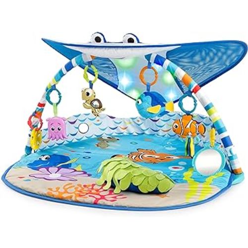 Bright Starts Disney Baby Finding Nemo Mr. Ray Ocean Lights & Music Gym, Ages Newborn +