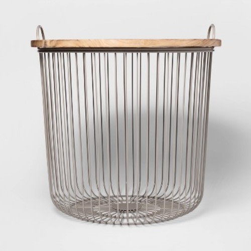 Wire Kids' Storage Floor Bin Gray - Pillowfort™